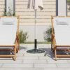 vidaXL Socle de parasol Vert 9 kg 40 cm Fonte