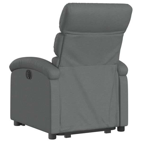 vidaXL Fauteuil inclinable gris fonc&eacute; tissu