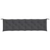 vidaXL Coussin de banc de jardin anthracite m&eacute;lang&eacute; 200x50x7 cm tissu