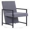 vidaXL Fauteuil avec pieds chrom&eacute;s gris clair tissu