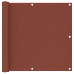 vidaXL Écran de balcon Terre cuite 90x300 cm Tissu Oxford