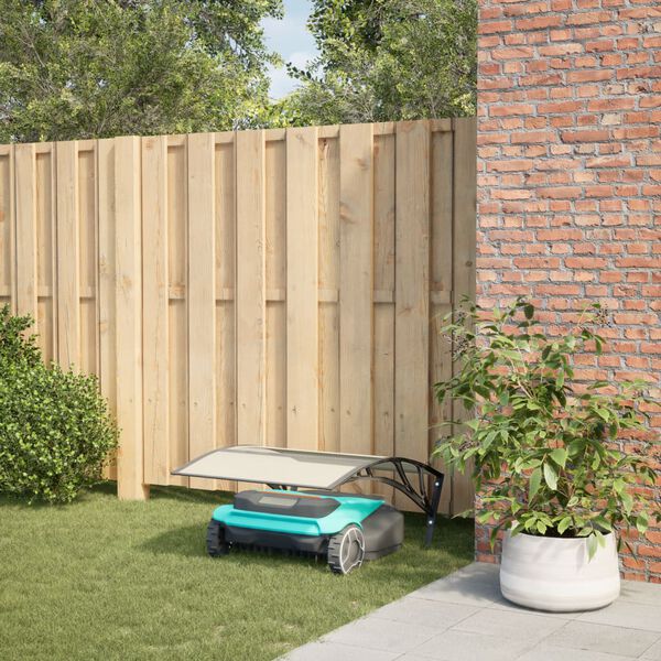 vidaXL Robot tondeuse Garage Noir 80x101x46 cm