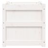 vidaXL Jardini&egrave;res 2 pcs blanc bois de pin massif
