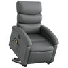 vidaXL Fauteuil inclinable de massage électrique gris similicuir