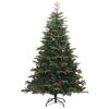 vidaXL Sapin de No&euml;l artificiel articul&eacute; 300 LED et boules 180 cm