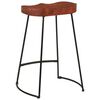vidaXL Tabourets de bar Gavin lot de 2 45x40x63cm bois massif manguier