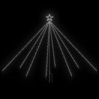 vidaXL Lumières d'arbre de Noël en cascade int/ext 400 LED 2,5 m