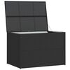 vidaXL Boîte de rangement de jardin noir 150x100x100 cm résine tressée