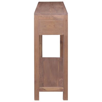 vidaXL Table console 145x30x80 cm Bois de teck solide