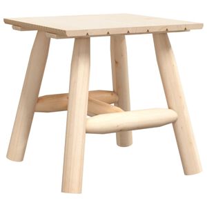 vidaXL Table d'appoint 49x49x50 cm bois massif d'&eacute;pic&eacute;a