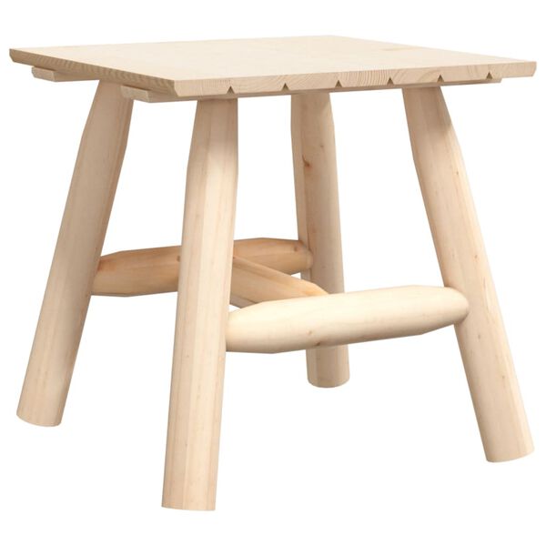 vidaXL Table d'appoint 49x49x50 cm bois massif d'&eacute;pic&eacute;a