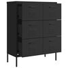 vidaXL Armoire à tiroirs Noir 80x35x101,5 cm Acier