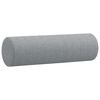 vidaXL Canapé 2 places avec oreillers gris clair 140 cm tissu