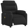 vidaXL Fauteuil inclinable de massage &eacute;lectrique noir tissu