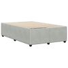 vidaXL Cadre de lit sans matelas gris clair velours