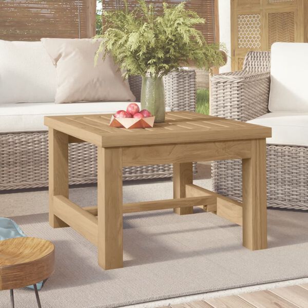 vidaXL Table basse 45x45x30 cm bois massif de teck