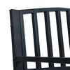 vidaXL Banc de jardin 125 cm Noir Acier