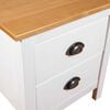 vidaXL Tables de chevet Hill 2 pcs Blanc 46x35x49,5 cm Bois pin solide