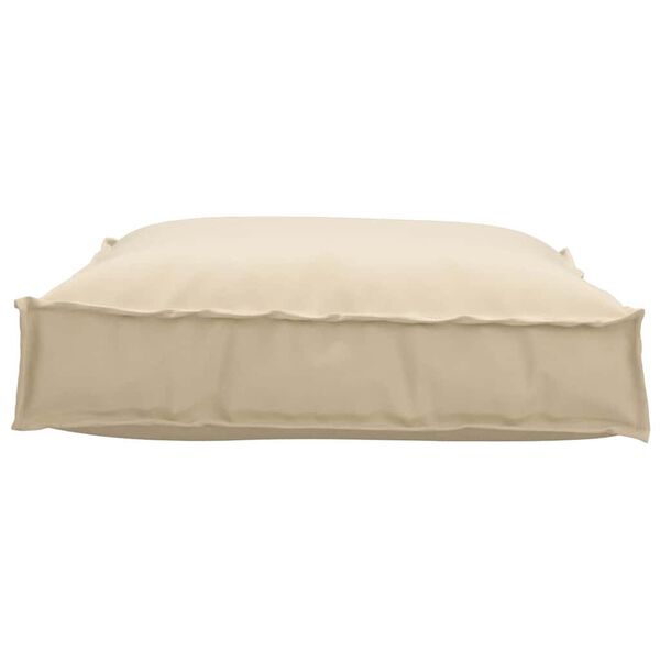 vidaXL Coussin Beige 70 x 70 x 12 cm Tissu Oxford