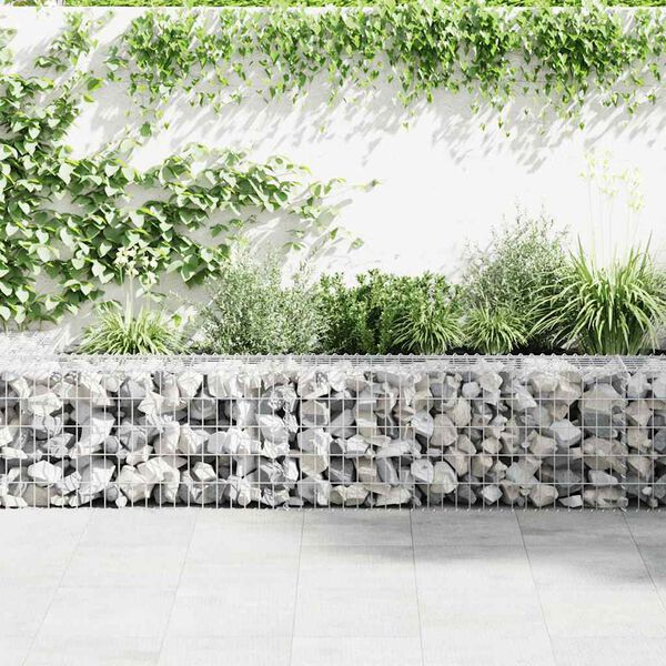 vidaXL Mur en gabion avec couvercles Acier galvanis&eacute; 300 x 50 x 50 cm