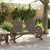 vidaXL Chaise de jardin Adirondack 2 places bois de sapin massif