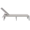 vidaXL Chaise longue gris 186x60x29 cm PP