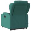 vidaXL Fauteuil inclinable de massage électrique vert foncé tissu