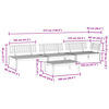 vidaXL Salon palette de jardin 4 pcs bois d'acacia massif