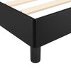 vidaXL Cadre de lit sans matelas noir similicuir