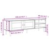 vidaXL Meuble TV SENJA aspect rotin blanc 158x40x49cm bois massif pin