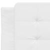 vidaXL Cadre de lit sans matelas Zadar blanc 100x190 cm similicuir