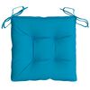 vidaXL Coussins de chaise lot de 4 bleu clair 40x40x7 cm tissu oxford