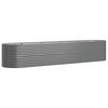 vidaXL Lit sur&eacute;lev&eacute; de jardin Acier galvanis&eacute; 368x80x68 cm gris
