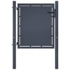 vidaXL Portail de jardin en acier 100 x 75 cm anthracite