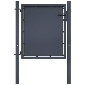 vidaXL Portail de jardin en acier 100 x 75 cm anthracite
