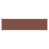 vidaXL Auvent lat&eacute;ral r&eacute;tractable de patio 600x160 cm marron