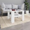 vidaXL Table basse Blanc 60x60x42 cm Bois d&rsquo;ing&eacute;nierie
