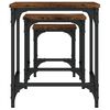 vidaXL Tables basses gigognes 3 pcs chêne fumé bois d'ingénierie