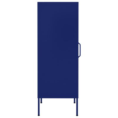 vidaXL Armoire de rangement Bleu marine 42,5x35x101,5 cm Acier