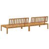 vidaXL Canap&eacute;s centraux palette de jardin 2 pcs bois massif d'acacia