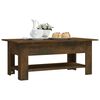 vidaXL Table basse ch&ecirc;ne fum&eacute; 102x55x42 cm bois d'ing&eacute;nierie