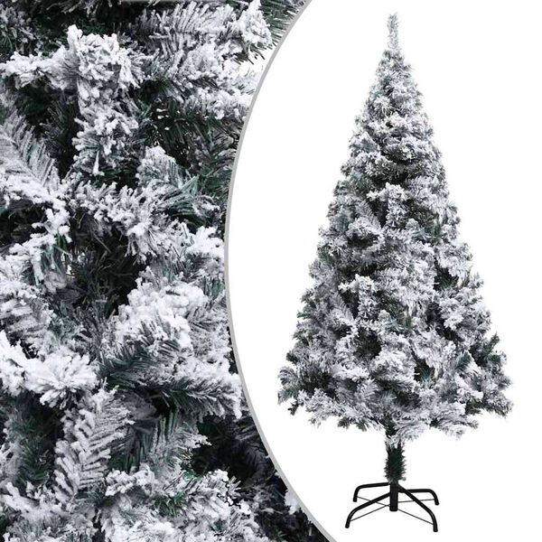 vidaXL Arbre de No&euml;l artificiel pr&eacute;-&eacute;clair&eacute; et boules vert 150 cm PVC