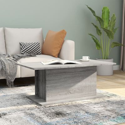 vidaXL Table basse Sonoma gris 102x55,5x40 cm Bois d'ingénierie