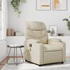 vidaXL Fauteuil de massage inclinable crème similicuir