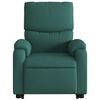 vidaXL Fauteuil inclinable de massage électrique vert foncé tissu