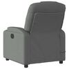 vidaXL Fauteuil inclinable de massage &eacute;lectrique gris fonc&eacute; tissu