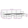vidaXL Salon de jardin 7 pcs Bois de pin massif