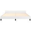 vidaXL Cadre de lit sans matelas blanc California similicuir