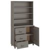 vidaXL Buffet HAMAR Bois massif de pin Gris clair