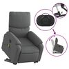 vidaXL Fauteuil inclinable de massage électrique gris foncé tissu